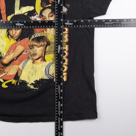 TLC No Scrubs T-Shirt Women’s Small Black Graphic Tee Retro R&B 90s Style - Picture 4 of 5